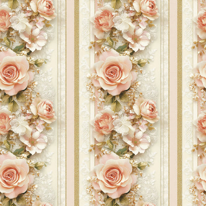 Floral Stripes Fat Quarter Bundle