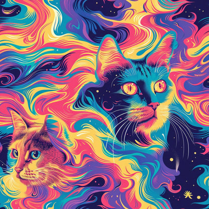 Stoner Cat Abstract Fat Quarter Bundle