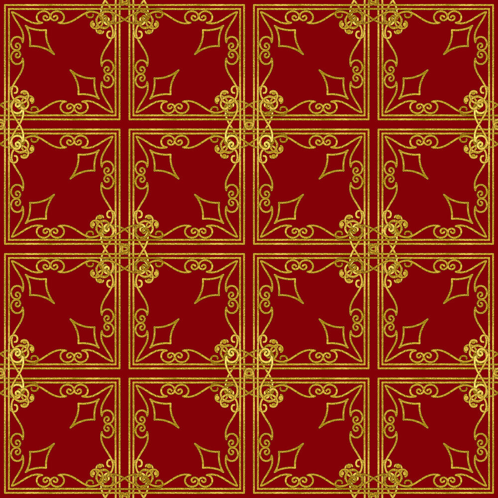 Red Gold Christmas Fat Quarter Bundle