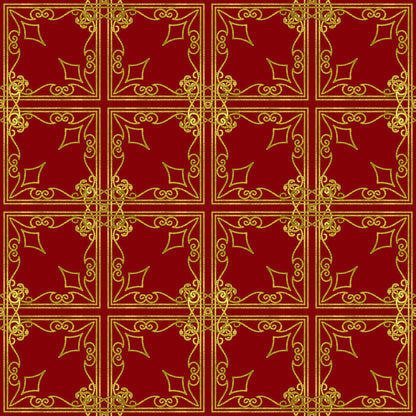 Red Gold Christmas Fat Quarter Bundle