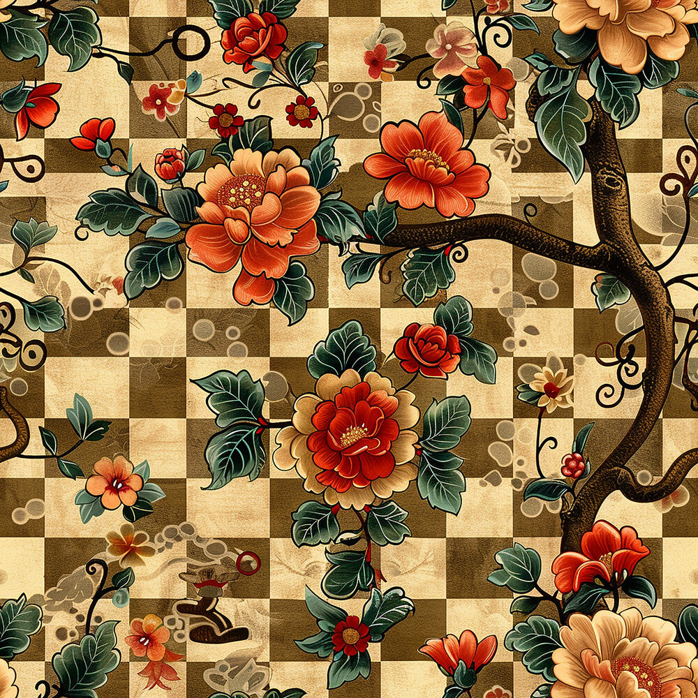 Floral Scrollwork Fat Quarter Bundle