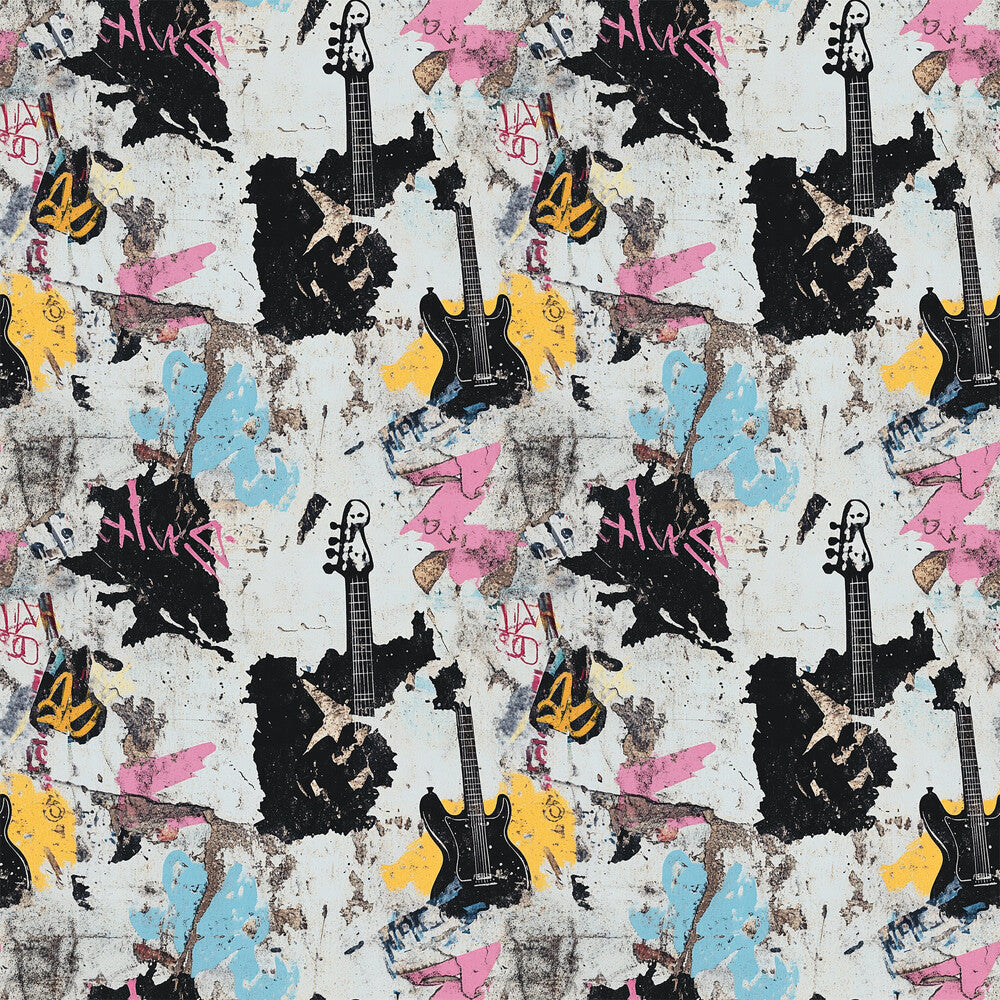 Grunge Rock Guitar Fat Quarter Bundle