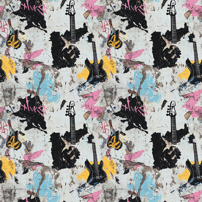 Grunge Rock Guitar Fat Quarter Bundle