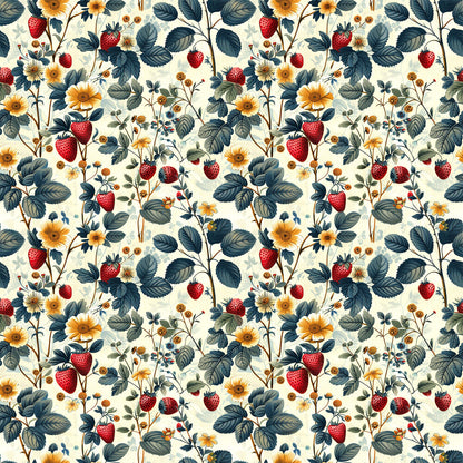 Vintage Strawberries Fat Quarter Bundle