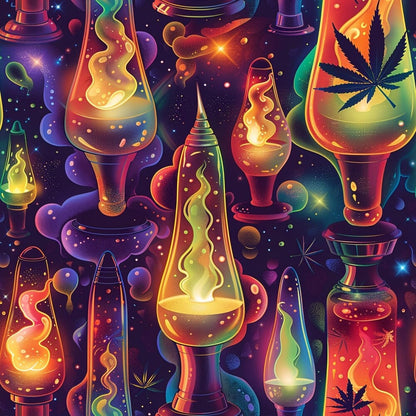 Lava Lamp Cannabis Fat Quarter Bundle