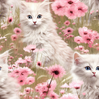 Kittens in Wildflowers Fat Quarter Bundle
