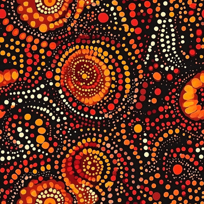 Aboriginal Circles and Dots Fat Quarter Bundle