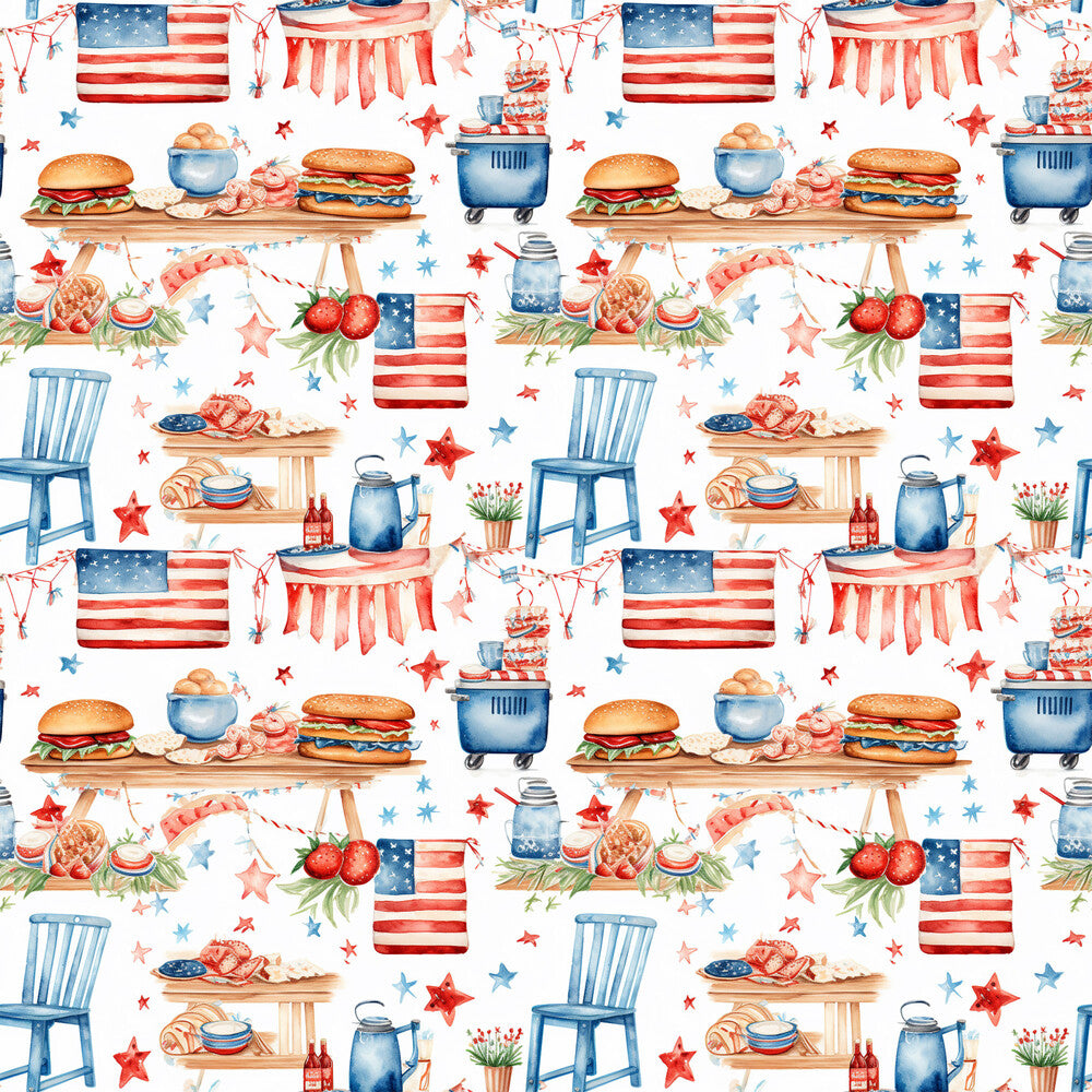 Red White and BBQ Fat Quarter Bundle