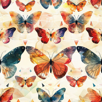 Geometric Butterflies Fat Quarter Bundle