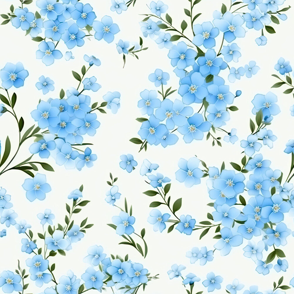 Forget Me Not Blue Florals Fat Quarter Bundle
