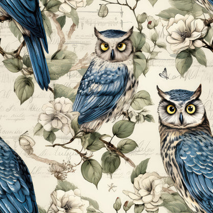 Owl Ephemera Fat Quarter Bundle