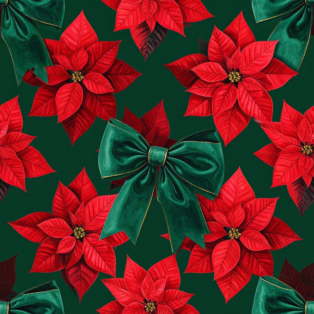 Festive Bows and Holly Fat Quarter Bundle