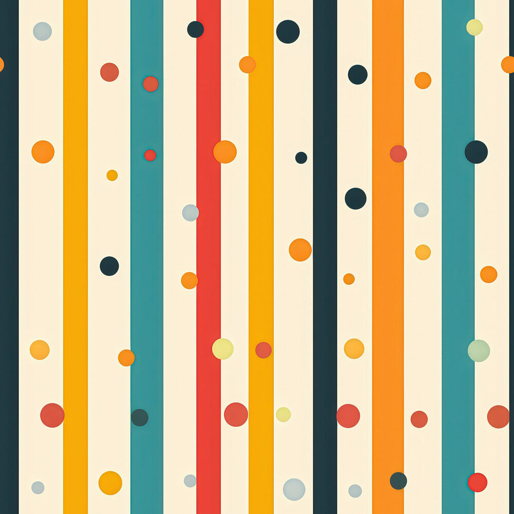 Colorful Stripes and Dots Fat Quarter Bundle