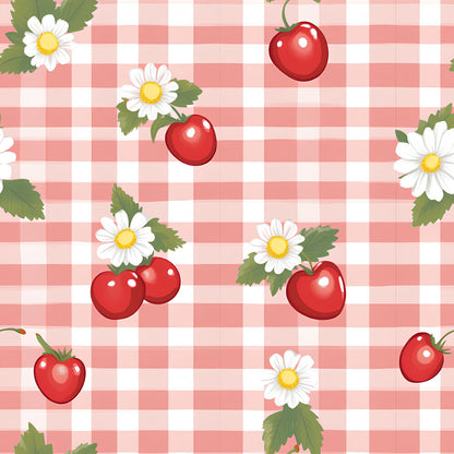 Berries with Flowers Gingham Fat Quarter Bundle