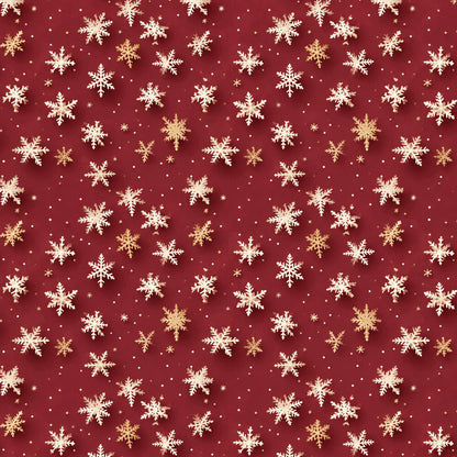Vintage Burgundy Christmas Fat Quarter Bundle
