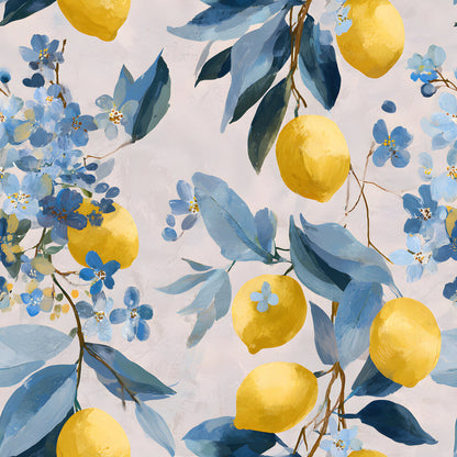 Summer Portuguese Azulejo Lemon Fat Quarter Bundle