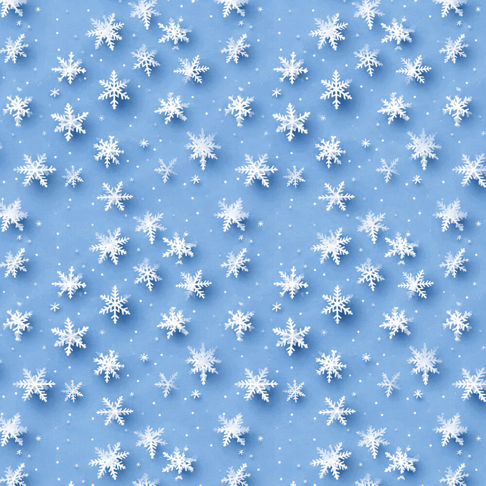 Vintage Winter Blue Christmas Fat Quarter Bundle