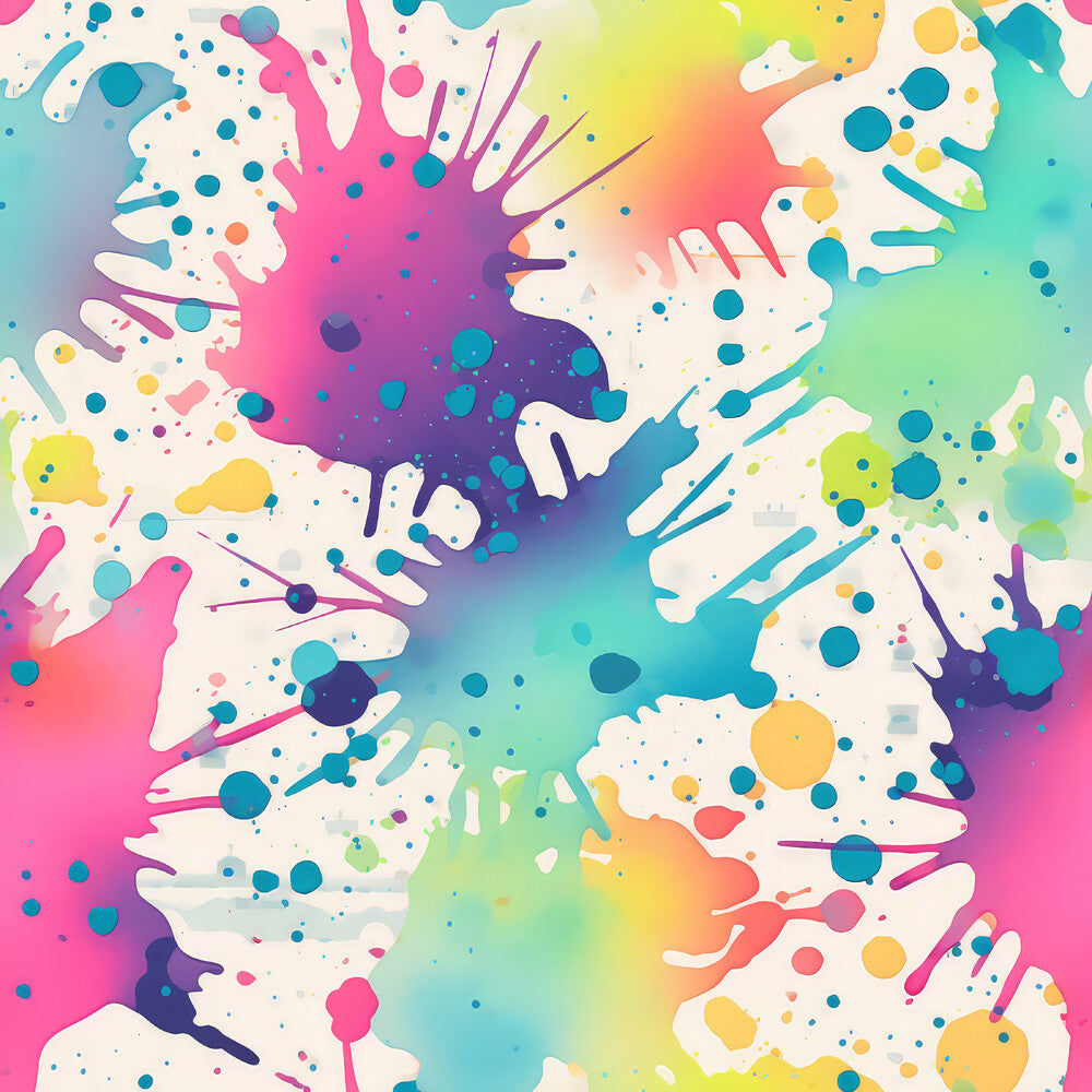 Colorful Paint Splashes Fat Quarter Bundle