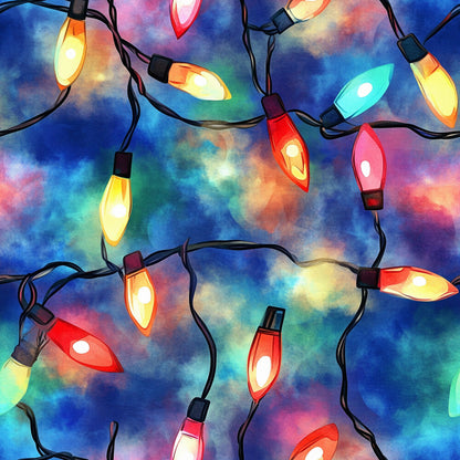 Watercolor Christmas Lights Fat Quarter Bundle