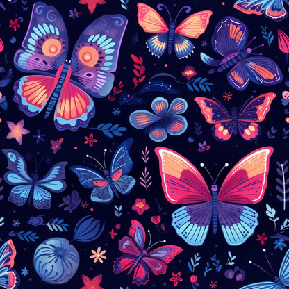 Dreamy Butterflies Purple and Pink Fat Quarter Bundle