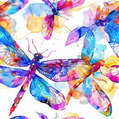 Alcohol Ink Dragonfly Fat Quarter Bundle