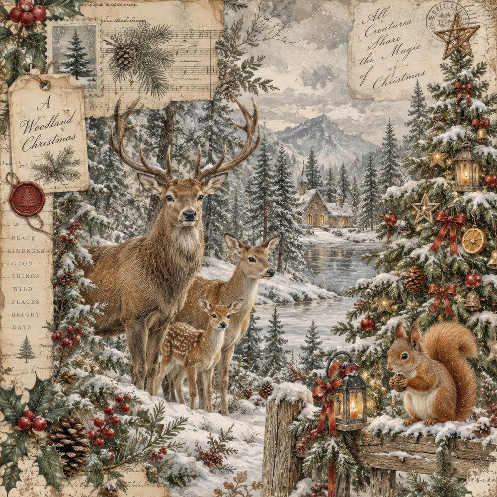 Woodland Christmas Fat Quarter Bundle
