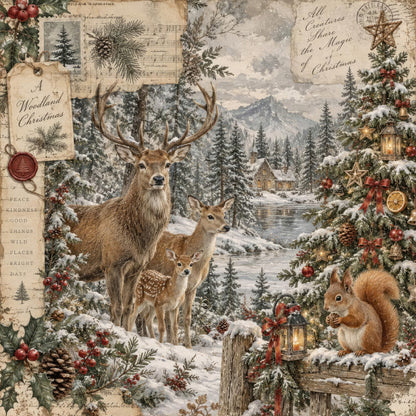 Woodland Christmas Fat Quarter Bundle