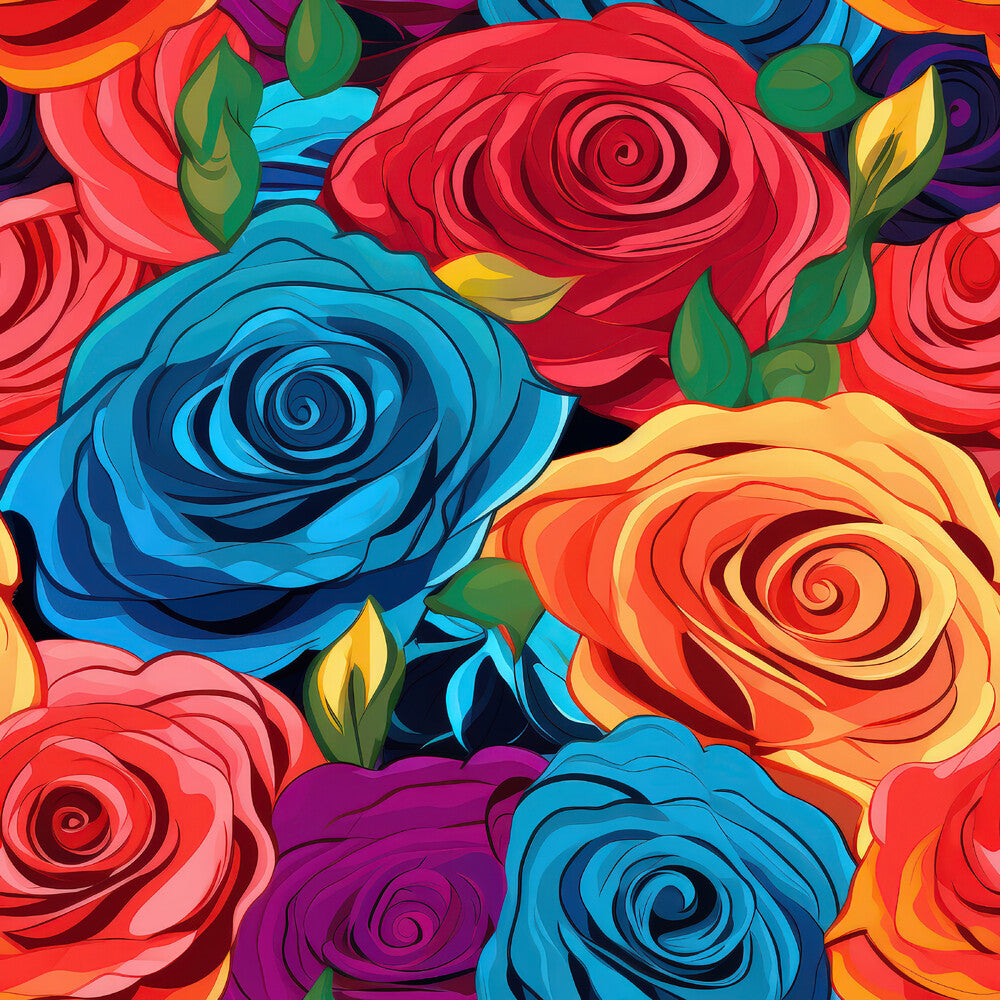 Pop Art Roses Fat Quarter Bundle
