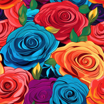 Pop Art Roses Fat Quarter Bundle