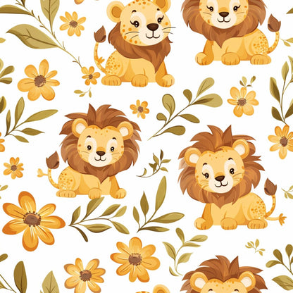 Baby Safari Animals Fat Quarter Bundle