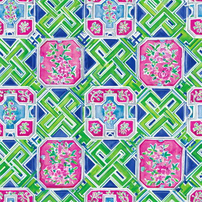 Pink Chinoiserie Mahjong Fat Quarter Bundle