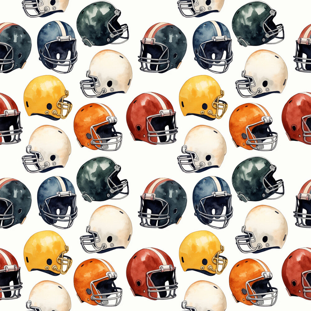 Watercolor Football Fat Quarter Bundle