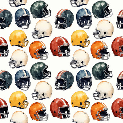 Watercolor Football Fat Quarter Bundle