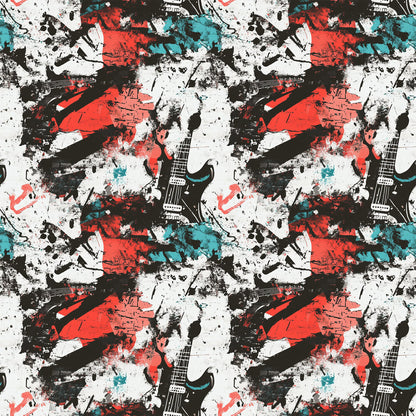 Grunge Rock Guitar Fat Quarter Bundle