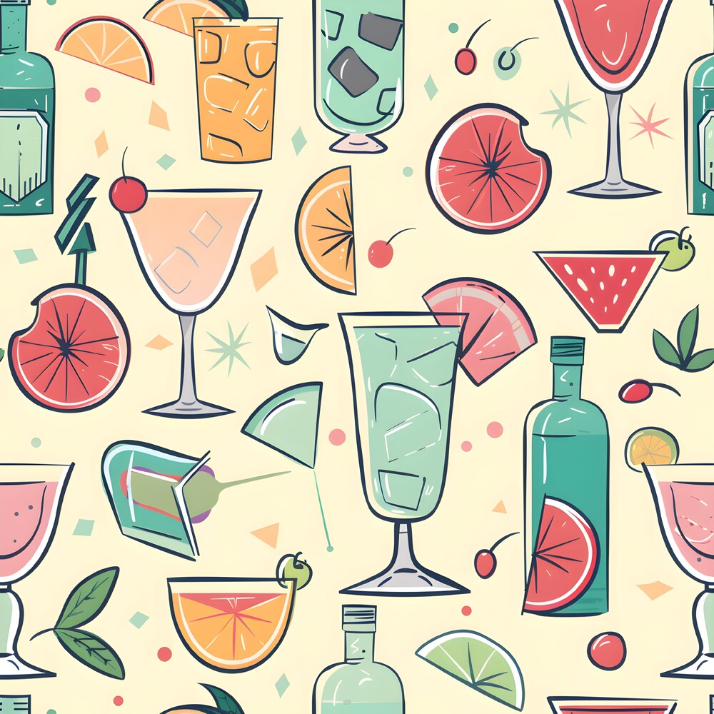 Summer Cocktails Fat Quarter Bundle