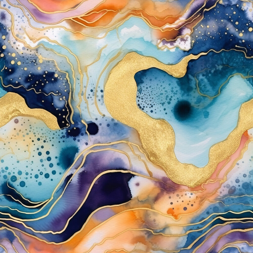 Modern Alcohol Ink Fat Quarter Bundle