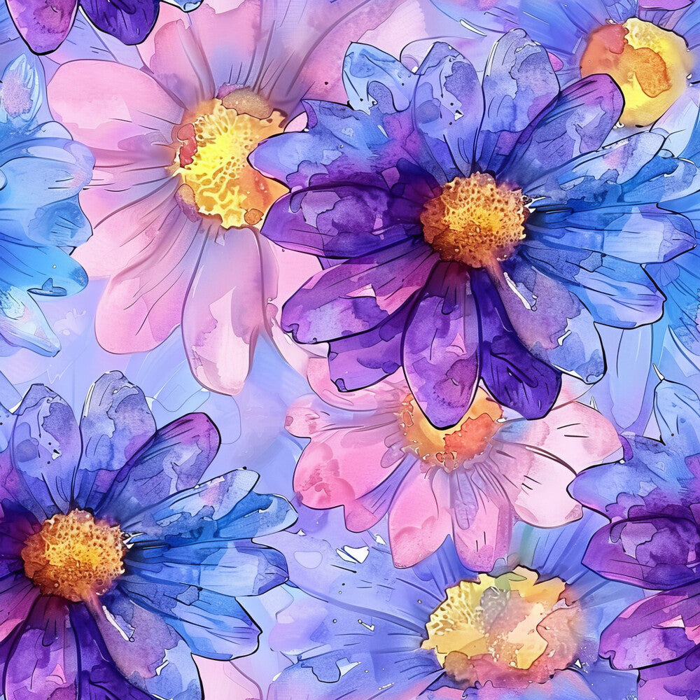 Vibrant Cosmo Flowers Fat Quarter Bundle