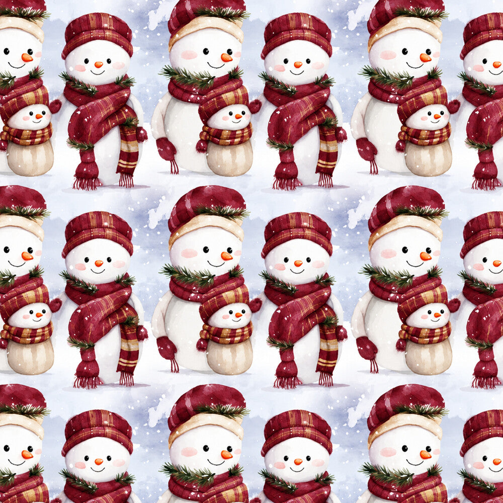 Vintage Burgundy Christmas Fat Quarter Bundle