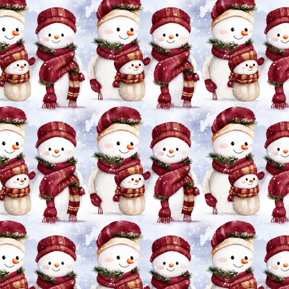 Vintage Burgundy Christmas Fat Quarter Bundle