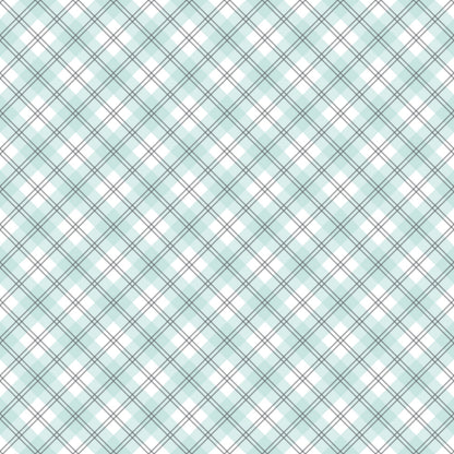 Mint Grey and White Plaid Fat Quarter Bundle