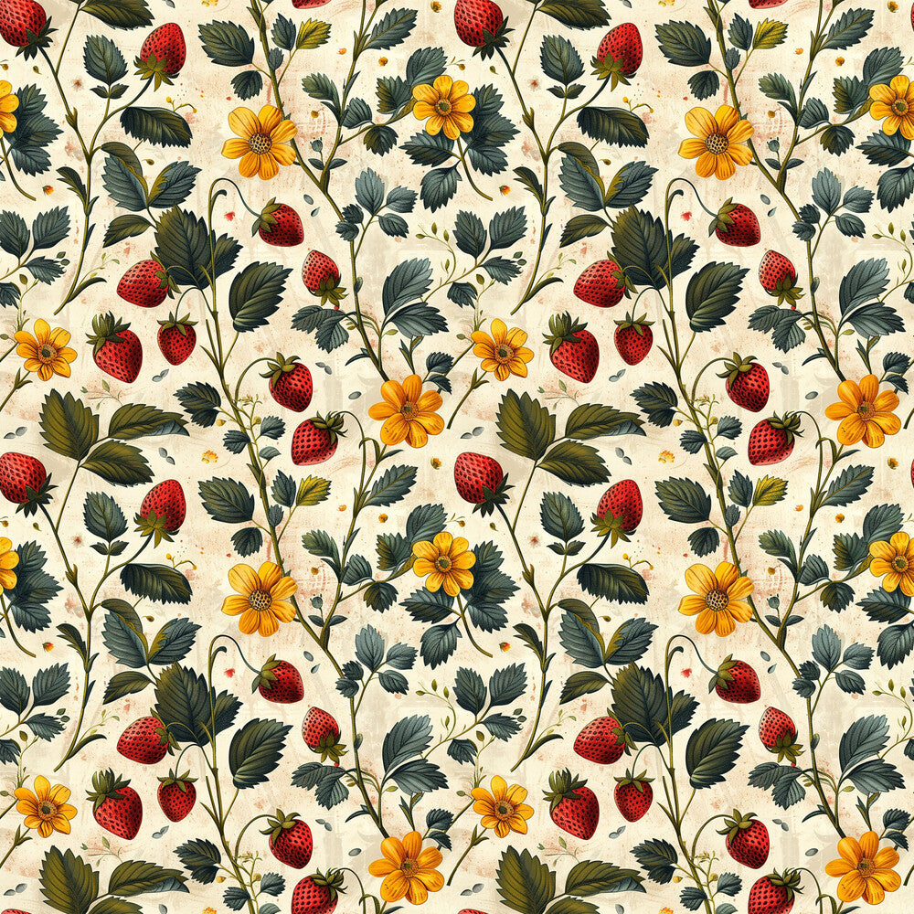 Vintage Strawberries Fat Quarter Bundle