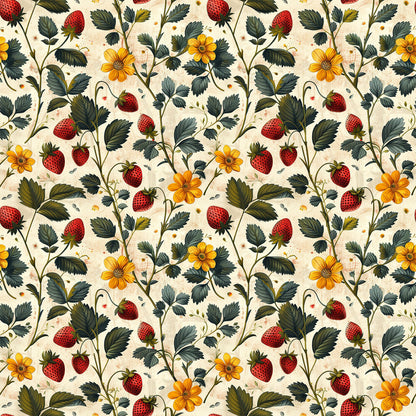 Vintage Strawberries Fat Quarter Bundle