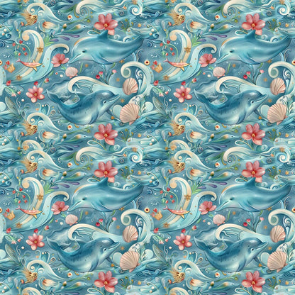 Swimming with Dolphins Fat Quarter Bundle