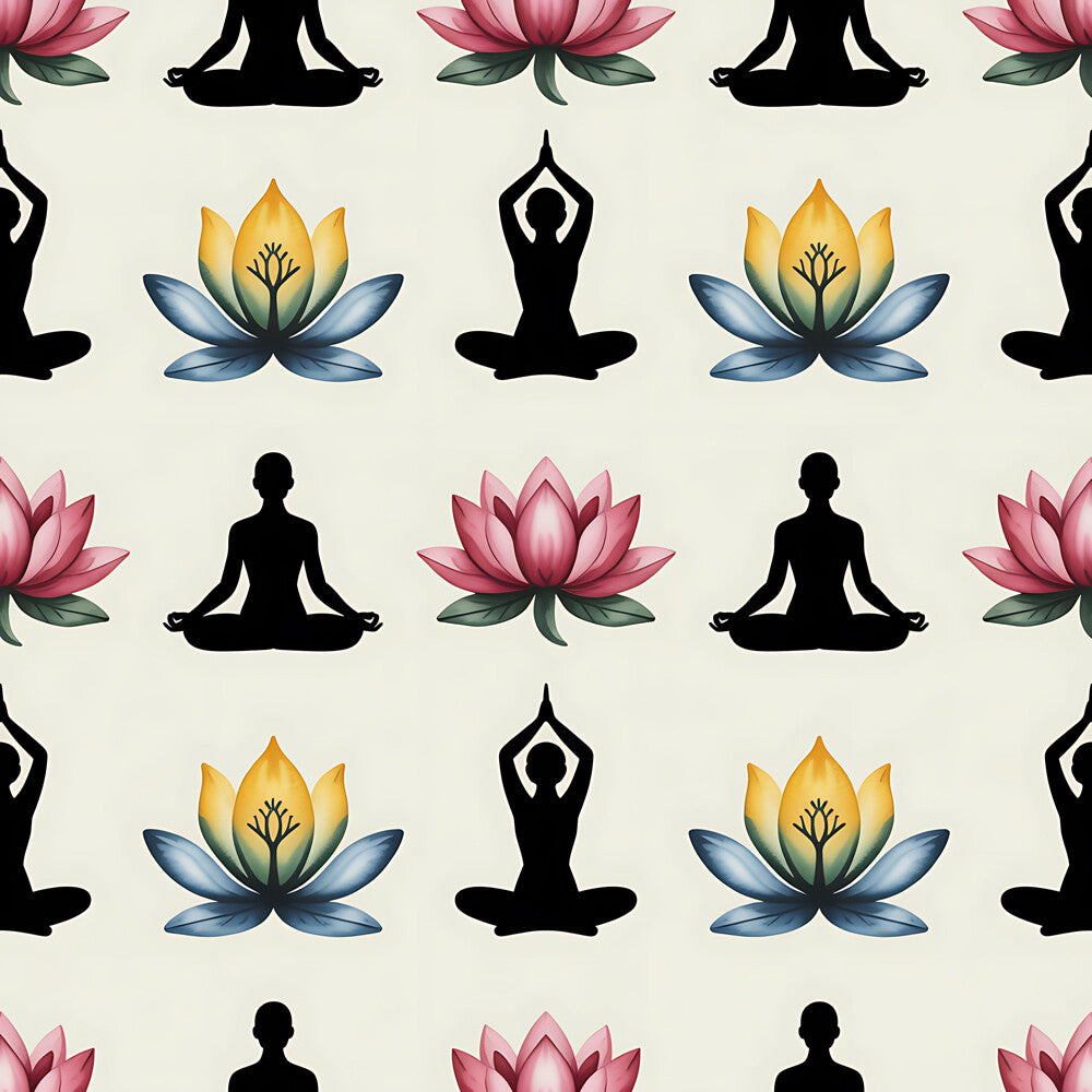 Yoga Poses Fat Quarter Bundle