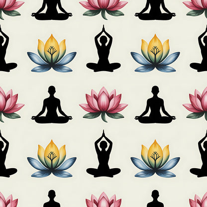 Yoga Poses Fat Quarter Bundle