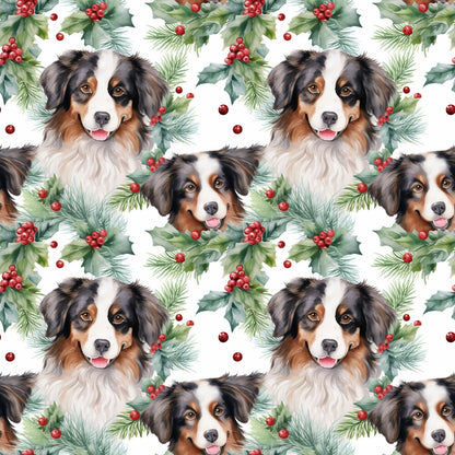 Christmas Santa Puppy Dogs Fat Quarter Bundle