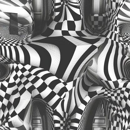 Three Dimensional Optical Illusion Arts Fat Quarter Bundle