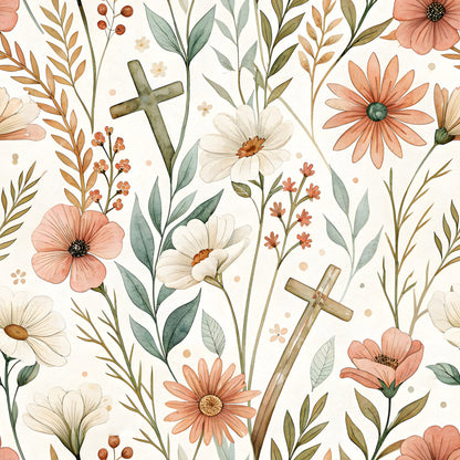 Floral Christian Faith Fat Quarter Bundle