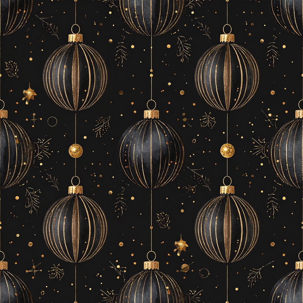 Golden Christmas Elegance Fat Quarter Bundle