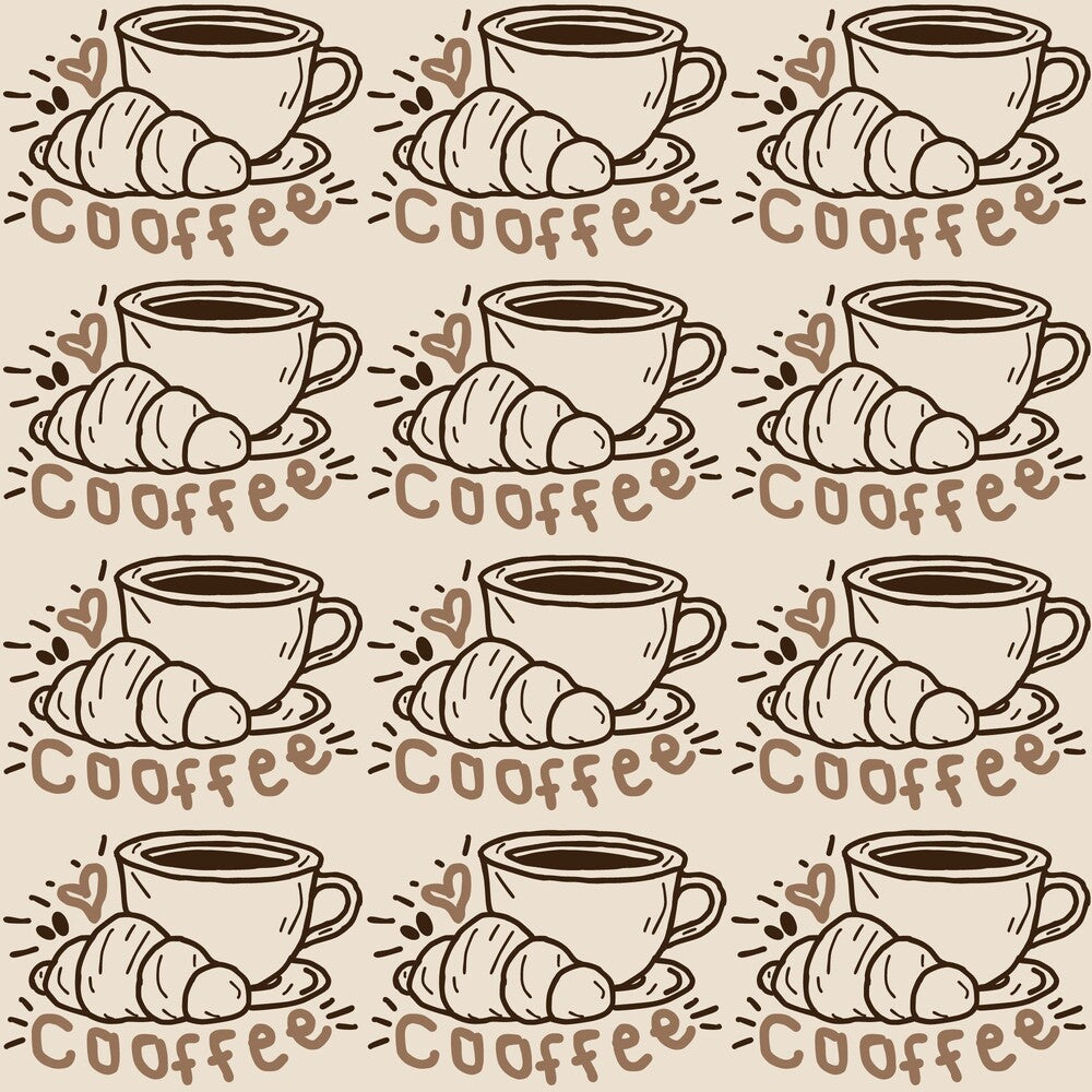 Handdrawn Coffee Brown Fat Quarter Bundle